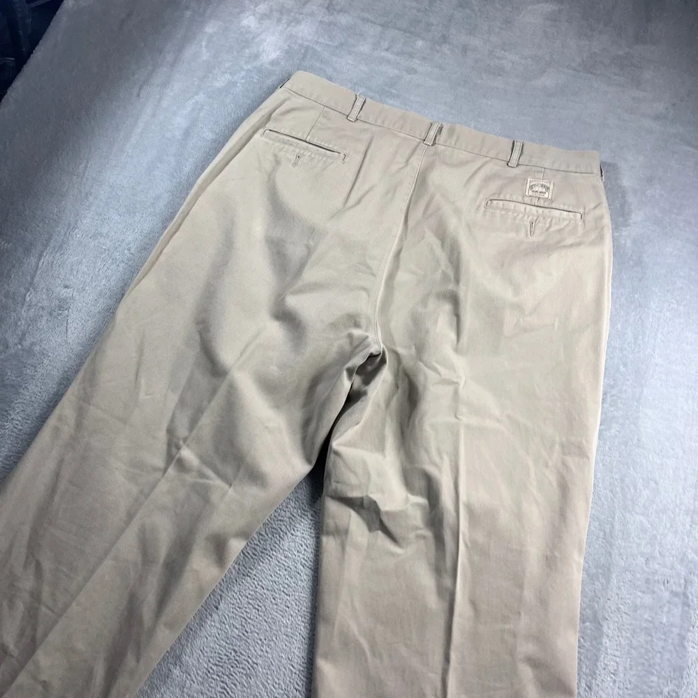 Polo Ralph Lauren Andrew Pant Mens 38x32 Tan Khaki‎ Pleated Chino Twill Trousers